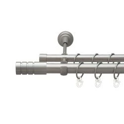 Модуло Дворядний Відкритий Гладка труба Кільце металеве Сатин 