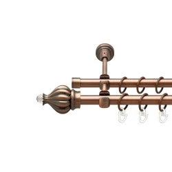 Таджа-кристал Дворядний Відкритий Гладка труба Кільце металеве Мідь 