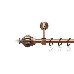 Таджа-кристал Однорядний Відкритий Гладка труба Кільце металеве Мідь 