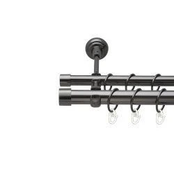 Заглушка Дворядний Відкритий Гладка труба Кільце металеве Онікс 