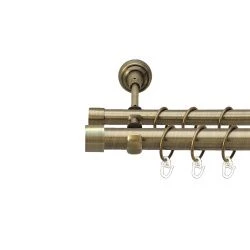 Заглушка Дворядний Відкритий Гладка труба Кільце металеве Антик 