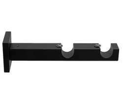 Тримач Orvit ТЕХНО дворядний до стіни 19\19 мм ЧОРНИЙ ОКСАМИТ