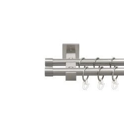 Заглушка Дворядний Техно Гладка труба Кільце металеве Нержавіюча сталь 