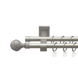 Арабеска Дворядний Техно Гладка труба Кільце металеве Сатин 