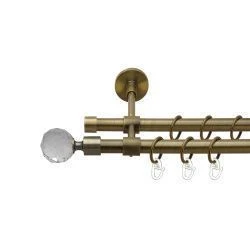 Люміера Дворядний Закритий Гладка труба Кільце металеве Антик 