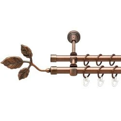 Тоскана Дворядний Відкритий Гладка труба Кільце металеве Мідь 