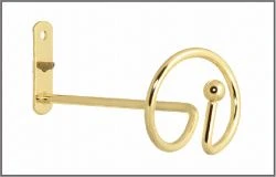 Комплект підхватів для штор Orvit Спіраль 140 Х 60 мм Золото пара-2шт. (00-00000890)