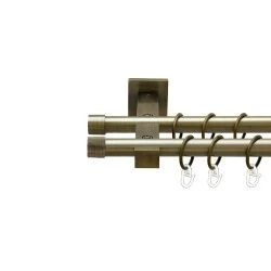 Заглушка Дворядний Техно Гладка труба Кільце металеве Антик 