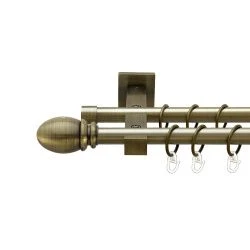 Белуно Дворядний Техно Гладка труба Кільце металеве Антик 