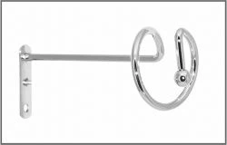 Комплект підхватів для штор Orvit Спіраль 140 Х 60 мм Хром пара-2шт. (00-00001158)