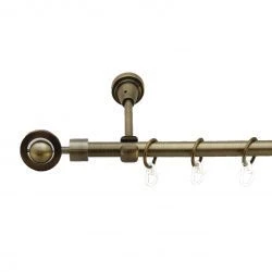 Пополо Однорядний Відкритий Гладка труба Кільце металеве Антик 