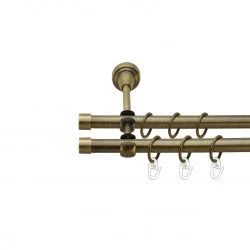 Заглушка Дворядний Відкритий Гладка труба Кільце металеве Антик 