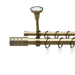 Барамелла Дворядний Відкритий до стелі Гладка труба Кільце металеве Антик 