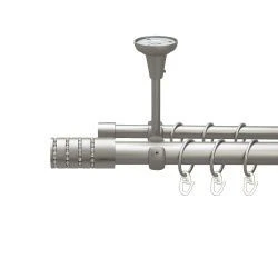 Барамелла Дворядний Відкритий до стелі Гладка труба Кільце металеве Сатин 