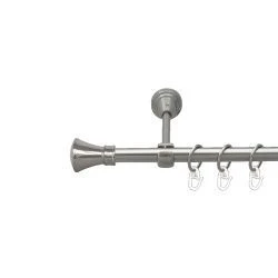 Люксор Однорядний Відкритий Гладка труба Кільце металеве Нержавіюча сталь 