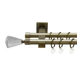 Лучетта Дворядний Техно Гладка труба Кільце металеве Антик 