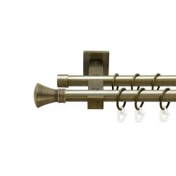 Люксор Дворядний Техно Гладка труба Кільце металеве Антик 