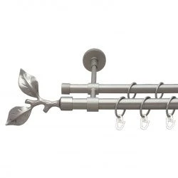 Листок троянди Дворядний Закритий Гладка труба Кільце металеве Сатин 