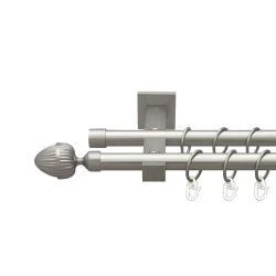 Одеон Дворядний Техно Гладка труба Кільце металеве Сатин 