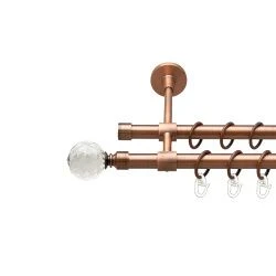 Люміера Дворядний Закритий Гладка труба Кільце металеве Мідь 